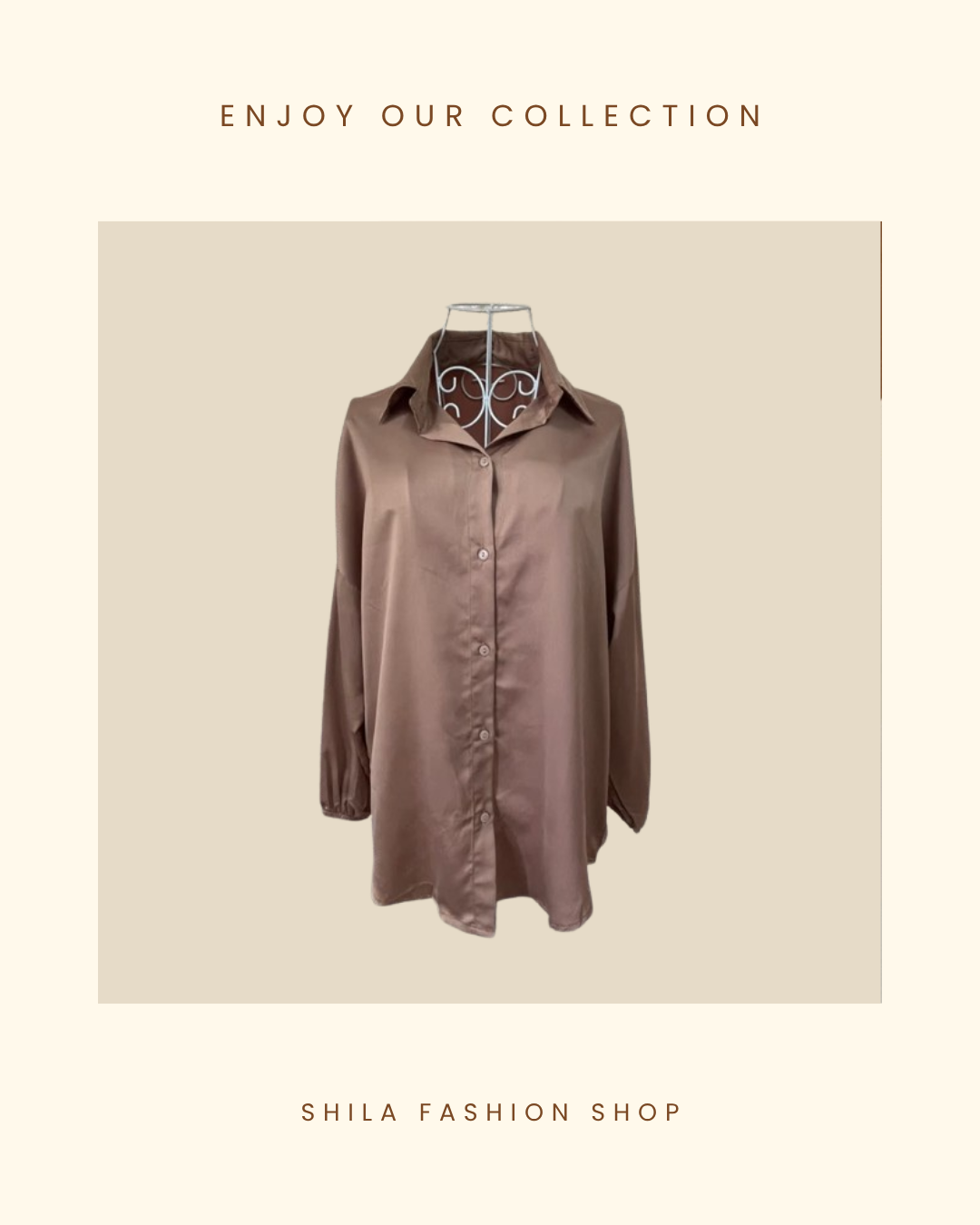 Satin Long Sleeve Shirt